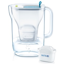 Carafe filtrante sans pile + cartouche ovale blanc soudée - Super